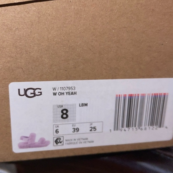 UGG Purple Oh Yeah Fur Slides size 8 - Picture 6 of 6